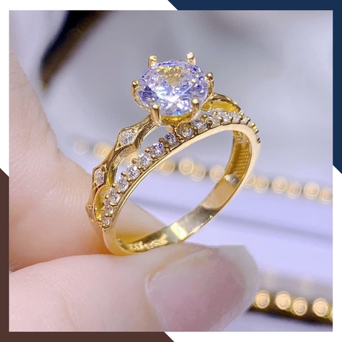 Nhẫn Cầu Hôn Vàng Tây, Nhẫn Vàng Nữ 10k Tặng Người Yêu Nhiều Mẫu Đẹp Mã NVN133