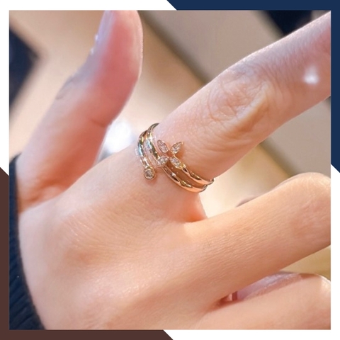 Nhẫn Cỏ 4 Lá Vàng 18k Nhiều Mẫu Cho Nữ NVN213