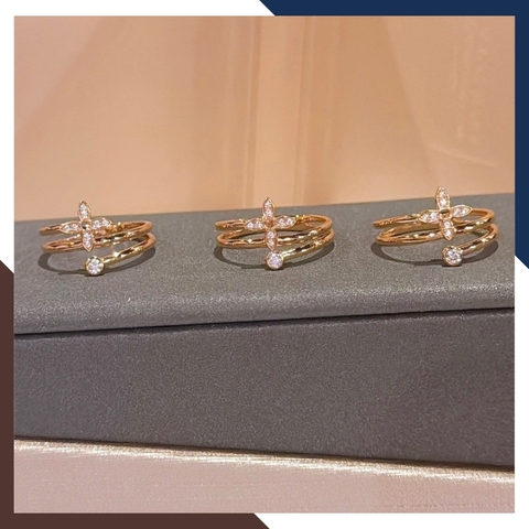 Nhẫn Cỏ 4 Lá Vàng 18k Nhiều Mẫu Cho Nữ NVN213