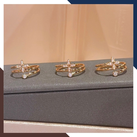 Nhẫn Cỏ 4 Lá Vàng 18k Nhiều Mẫu Cho Nữ NVN213