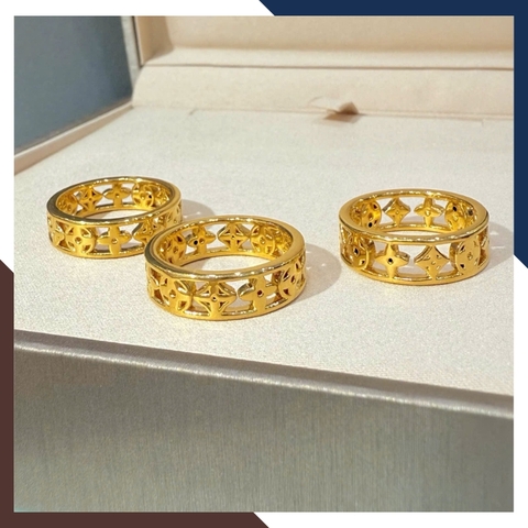 Nhẫn Cỏ 4 Lá Vàng 24k 9999 Nhiều Mẫu Đẹp Cho Nữ NVN225