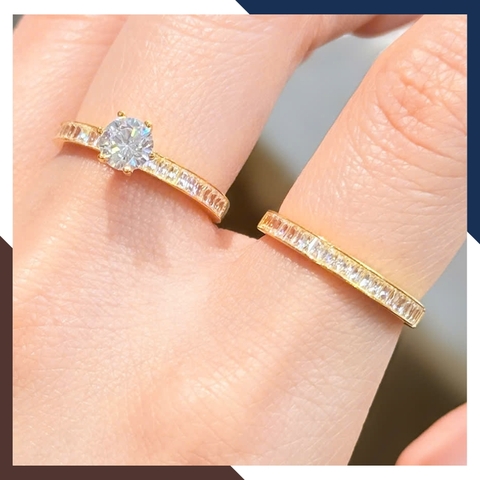 Nhẫn Cưới Cặp Đôi Vàng Tây 10k Đính Đá Gate Đẹp NVCD101 – Đơn Giản, Nhẹ Nhàng, Tiết Kiệm