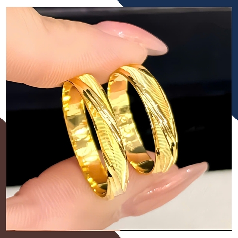Nhẫn Cưới Trơn Vàng Tây 10k Không Đính Đá Cho Cặp Đôi NVCD78 – Đơn Giản, Tinh Tế, Không Lỗi Mốt