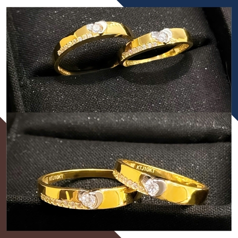 Nhẫn Cưới Vàng Tây 1 Chỉ Đính Đá Cho Cặp Đôi Mã NVCD68 – Giá Tốt, Thiết Kế Đẹp, Ý Nghĩa