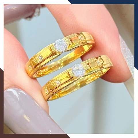 Nhẫn Cưới Vàng Tây 10k Giá Rẻ NVCD123 – Nhiều Mẫu Mới Đẹp, Sang Trọng Cho Cặp Đôi