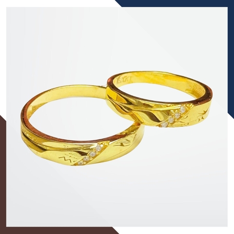 Nhẫn Cưới Vàng Tây 10k Giá Rẻ NVCD123 – Nhiều Mẫu Mới Đẹp, Sang Trọng Cho Cặp Đôi