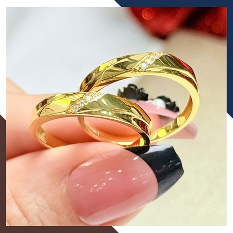 Nhẫn Cưới Vàng Tây 10k Giá Rẻ NVCD123 – Nhiều Mẫu Mới Đẹp, Sang Trọng Cho Cặp Đôi