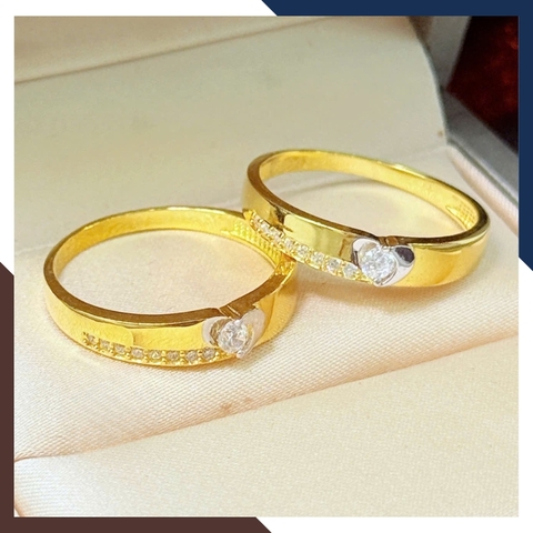 Nhẫn Cưới Vàng Tây 10k Giá Rẻ NVCD123 – Nhiều Mẫu Mới Đẹp, Sang Trọng Cho Cặp Đôi