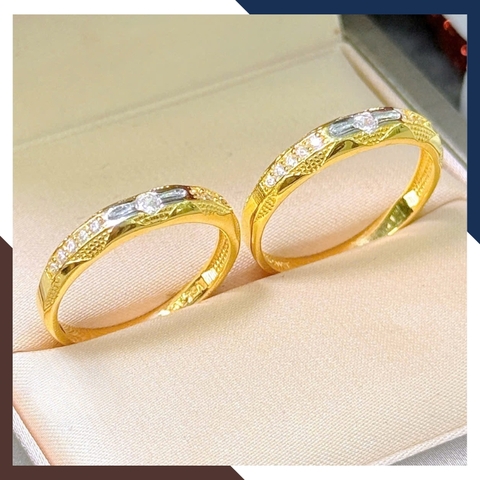 Nhẫn Cưới Vàng Tây 10k Giá Rẻ NVCD123 – Nhiều Mẫu Mới Đẹp, Sang Trọng Cho Cặp Đôi