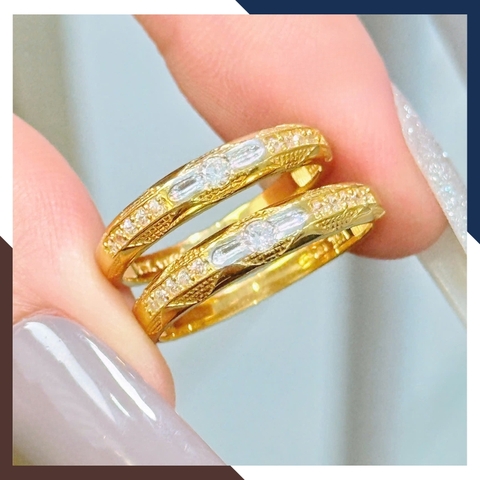 Nhẫn Cưới Vàng Tây 10k Giá Rẻ NVCD123 – Nhiều Mẫu Mới Đẹp, Sang Trọng Cho Cặp Đôi