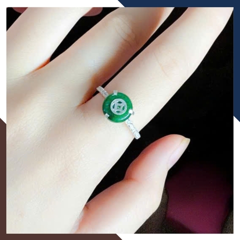 Nhẫn Đồng Điếu Đá Phong Thuỷ Cho Nữ Mệnh Kim, Mộc, Thuỷ, Hoả, Thổ NPT39