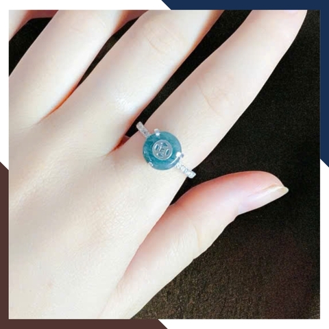 Nhẫn Đồng Điếu Đá Phong Thuỷ Cho Nữ Mệnh Kim, Mộc, Thuỷ, Hoả, Thổ NPT39