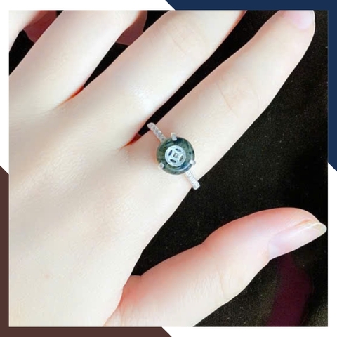 Nhẫn Đồng Điếu Đá Phong Thuỷ Cho Nữ Mệnh Kim, Mộc, Thuỷ, Hoả, Thổ NPT39