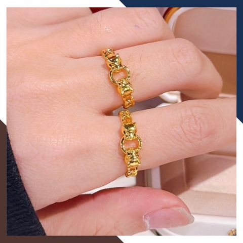 Nhẫn Kim Tiền Lộc Nhất Duyên Vàng 24K 9999 Mã NVN105