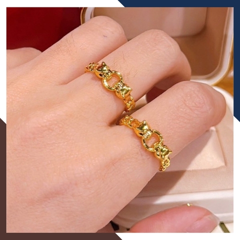 Nhẫn Kim Tiền Lộc Nhất Duyên Vàng 24K 9999 Mã NVN105