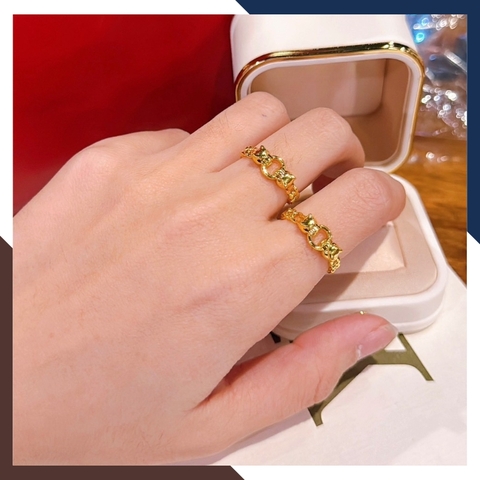 Nhẫn Kim Tiền Lộc Nhất Duyên Vàng 24K 9999 Mã NVN105