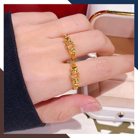 Nhẫn Kim Tiền Lộc Nhất Duyên Vàng 24K 9999 Mã NVN105