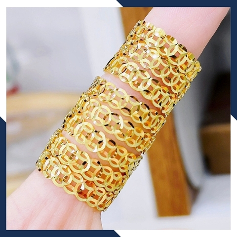 Nhẫn kim tiền vàng tây 10k tài lộc cho nữ ngày vía thần tài mã TL31.40.44