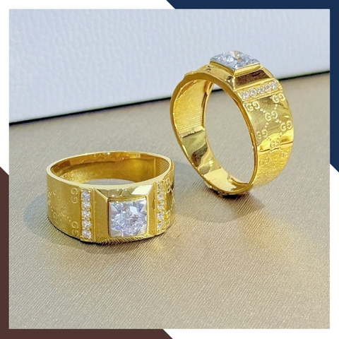 Nhẫn Nam Vàng Tây 10k Đính Hột Đá Trắng NVNA56 – Lịch Lãm, Tự Tin, Ấn Tượng Ngay Từ Cái Nhìn Đầu Tiên