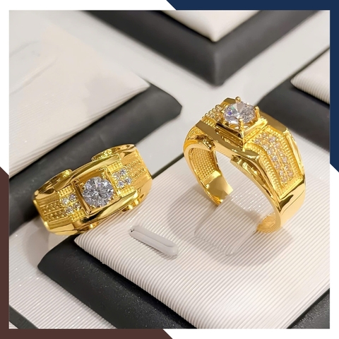 Nhẫn Nam Vàng Tây 10k Đính Hột Đá Trắng NVNA56 – Lịch Lãm, Tự Tin, Ấn Tượng Ngay Từ Cái Nhìn Đầu Tiên