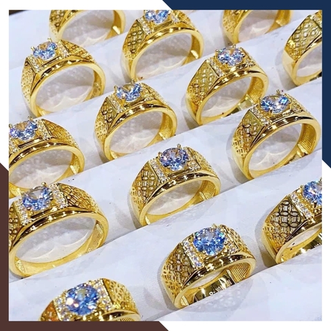 Nhẫn Nam Vàng Tây 10k Đính Hột Đá Trắng NVNA56 – Lịch Lãm, Tự Tin, Ấn Tượng Ngay Từ Cái Nhìn Đầu Tiên