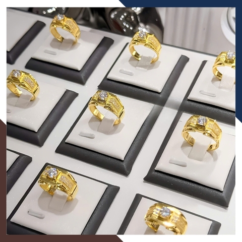 Nhẫn Nam Vàng Tây 10k Đính Hột Đá Trắng NVNA56 – Lịch Lãm, Tự Tin, Ấn Tượng Ngay Từ Cái Nhìn Đầu Tiên