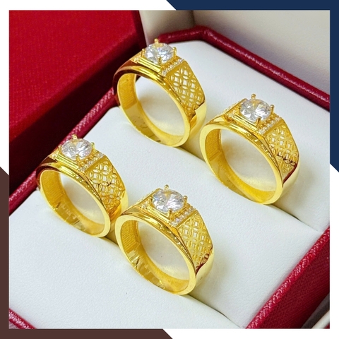 Nhẫn Nam Vàng Tây 10k Đính Hột Đá Trắng NVNA56 – Lịch Lãm, Tự Tin, Ấn Tượng Ngay Từ Cái Nhìn Đầu Tiên