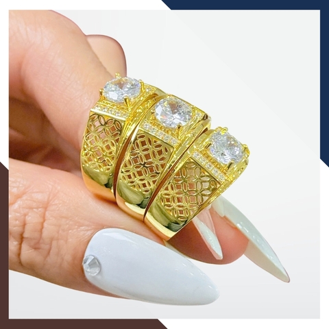 Nhẫn Nam Vàng Tây 10k Đính Hột Đá Trắng NVNA56 – Lịch Lãm, Tự Tin, Ấn Tượng Ngay Từ Cái Nhìn Đầu Tiên