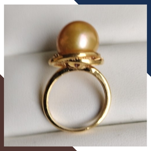 Nhẫn ngọc trai vàng 18k nữ NNT22 - Vẻ đẹp tinh tế, sang trọng vượt thời gian