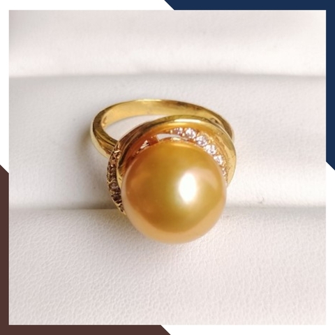 Nhẫn ngọc trai vàng 18k nữ NNT22 - Vẻ đẹp tinh tế, sang trọng vượt thời gian