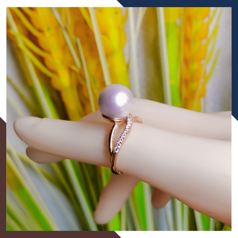 Nhẫn Ngọc Trai Vàng 18k Nữ NNT23 - Tỏa Sáng Phong Cách Trẻ Trung, Sang Trọng