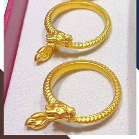 Nhẫn con rồng vàng 24k 9999 cho nữ mã NPT25
