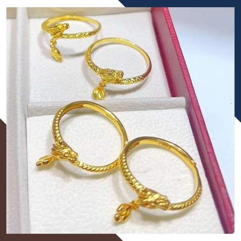 Nhẫn con rồng vàng 24k 9999 cho nữ mã NPT25