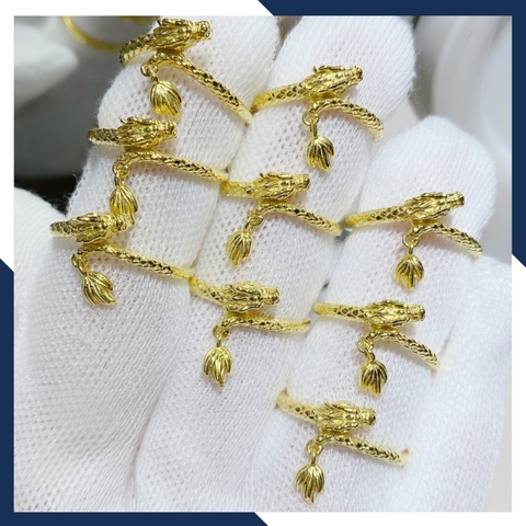 Nhẫn rồng vàng, nhẫn con rồng vàng tây 10k cho nam nữ mã 1196TL40