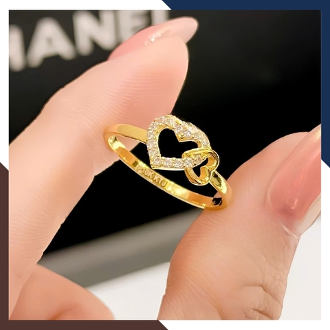 Nhẫn trái tim chữ I Love You NVN416 – Quà tặng ngọt ngào cho người yêu