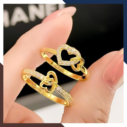 Nhẫn trái tim chữ I Love You NVN416 – Quà tặng ngọt ngào cho người yêu