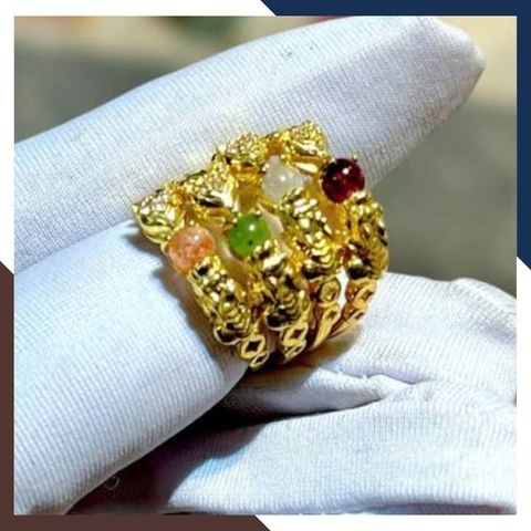 Nhẫn Tỳ Hưu Hồ Ly Vàng Tây 10k Lộc Nhất Duyên Cho Nữ Mã NVN42 | Vàng 416