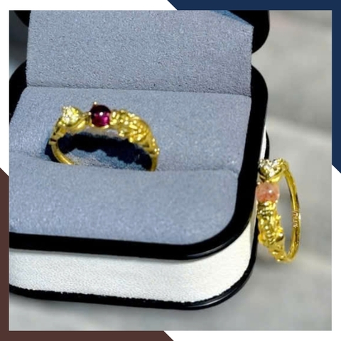 Nhẫn Tỳ Hưu Hồ Ly Vàng Tây 10k Lộc Nhất Duyên Cho Nữ Mã NVN42 | Vàng 416