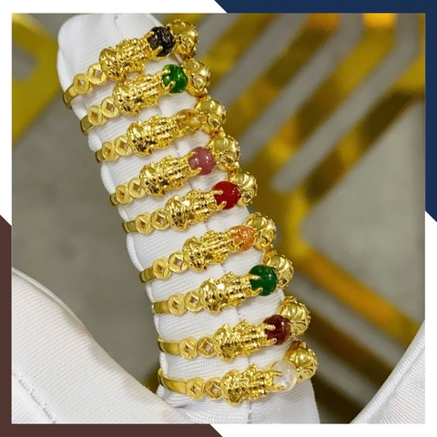 Nhẫn Tỳ Hưu Hồ Ly Vàng Tây 10k Lộc Nhất Duyên Cho Nữ Mã NVN42 | Vàng 416