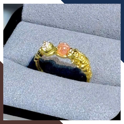 Nhẫn Tỳ Hưu Hồ Ly Vàng Tây 10k Lộc Nhất Duyên Cho Nữ Mã NVN42 | Vàng 416