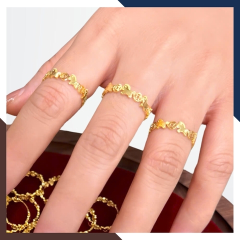 Nhẫn Vàng 10K Hình Con Ngựa Nữ NVNU440 – Biểu Tượng Phong Thuỷ