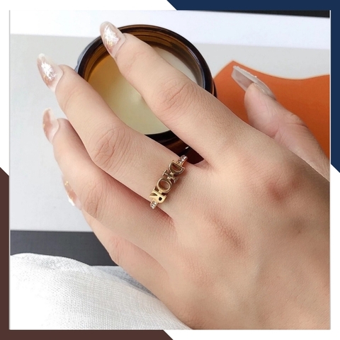 Nhẫn vàng dior 10k, nhẫn vàng nữ giá dưới 2 triệu mã 838TL28