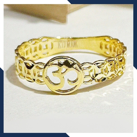 Nhẫn vàng kim tiền nữ 10k, nhẫn kim tiền vàng ngày vía thần tài mã 927TL31