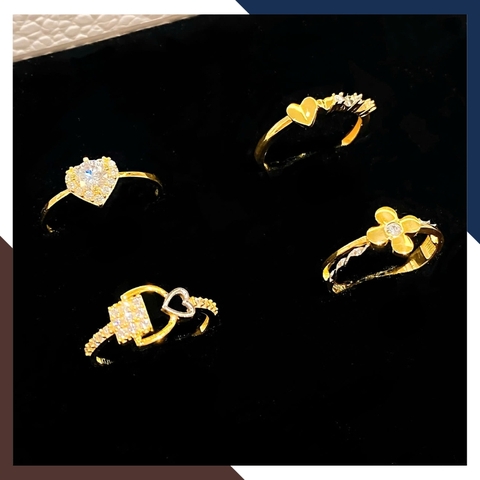 Nhẫn vàng nữ 10k hình trái tim ổ khóa tình yêu NVN420 – quà tặng bạn gái đầy ý nghĩa