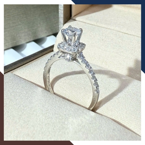 Nhẫn Vàng Nữ, Nhẫn Cầu Hôn Vàng 18k Nhiều Mẫu Đẹp Mã NVN141