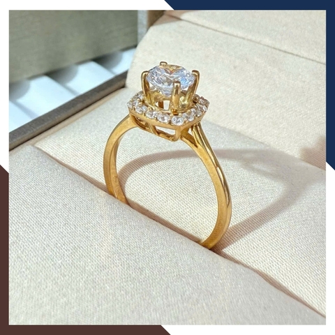 Nhẫn Vàng Nữ, Nhẫn Cầu Hôn Vàng 18k Nhiều Mẫu Đẹp Mã NVN141