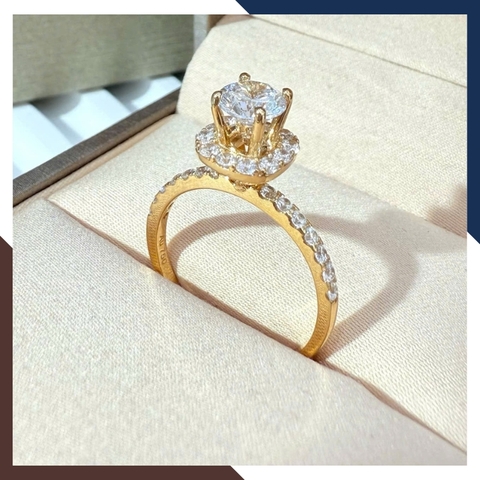 Nhẫn Vàng Nữ, Nhẫn Cầu Hôn Vàng 18k Nhiều Mẫu Đẹp Mã NVN141