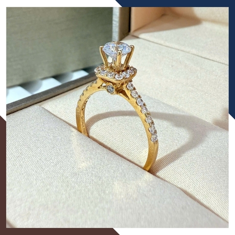 Nhẫn Vàng Nữ, Nhẫn Cầu Hôn Vàng 18k Nhiều Mẫu Đẹp Mã NVN141