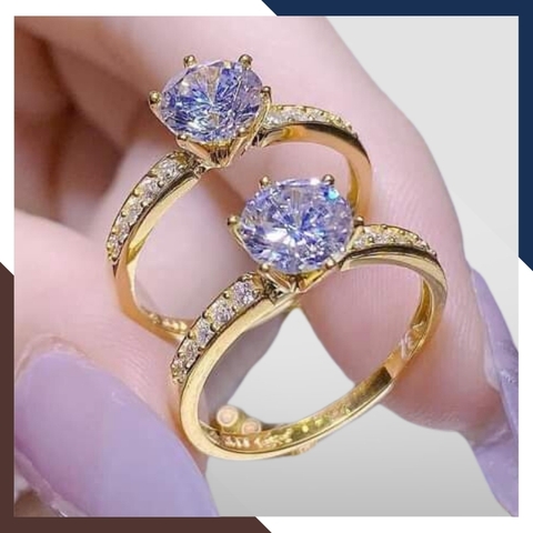 Nhẫn vàng tây 10k đính hột đá cao màu trắng đẹp cho nữ mã TL39