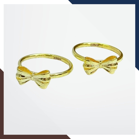 Nhẫn Vàng Tây Nữ 10K Hình Nơ NVN291 – Duyên Dáng, Thanh Lịch Cho Phái Đẹp